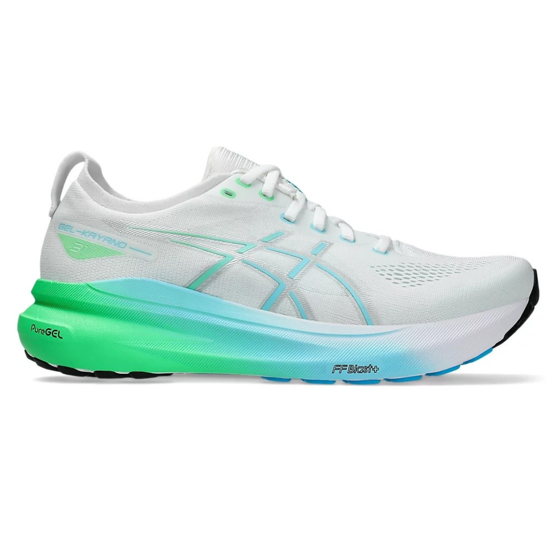 Asics Gel-Kayano 31 Branco com Verde e Azul