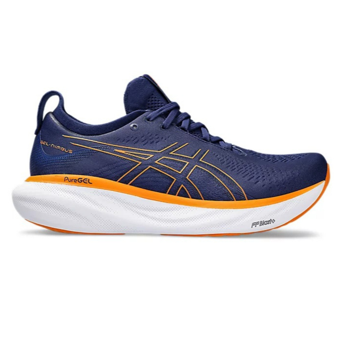 Asics Gel - Nimbus™ 25 Azul Marinho e Laranja