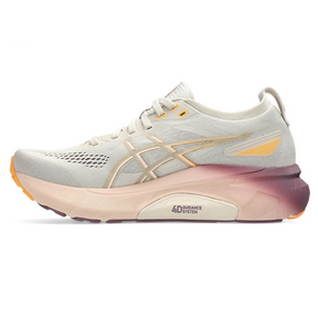 Asics Gel-Kayano 31 Bege com Laranja e Vermelho