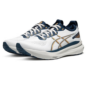 Asics Gel-Kayano 31 Branco com Azul Marinho e Dourado