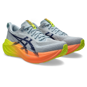 Asics Superblast 2 Paris - Unissex - Cinza com Verde e Laranja