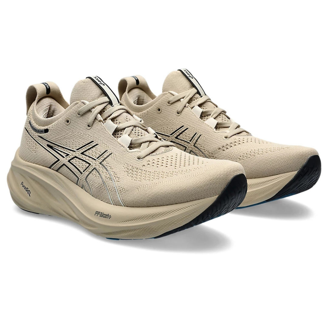 Asics Gel - Nimbus 26 - Cinza Bege e Preto