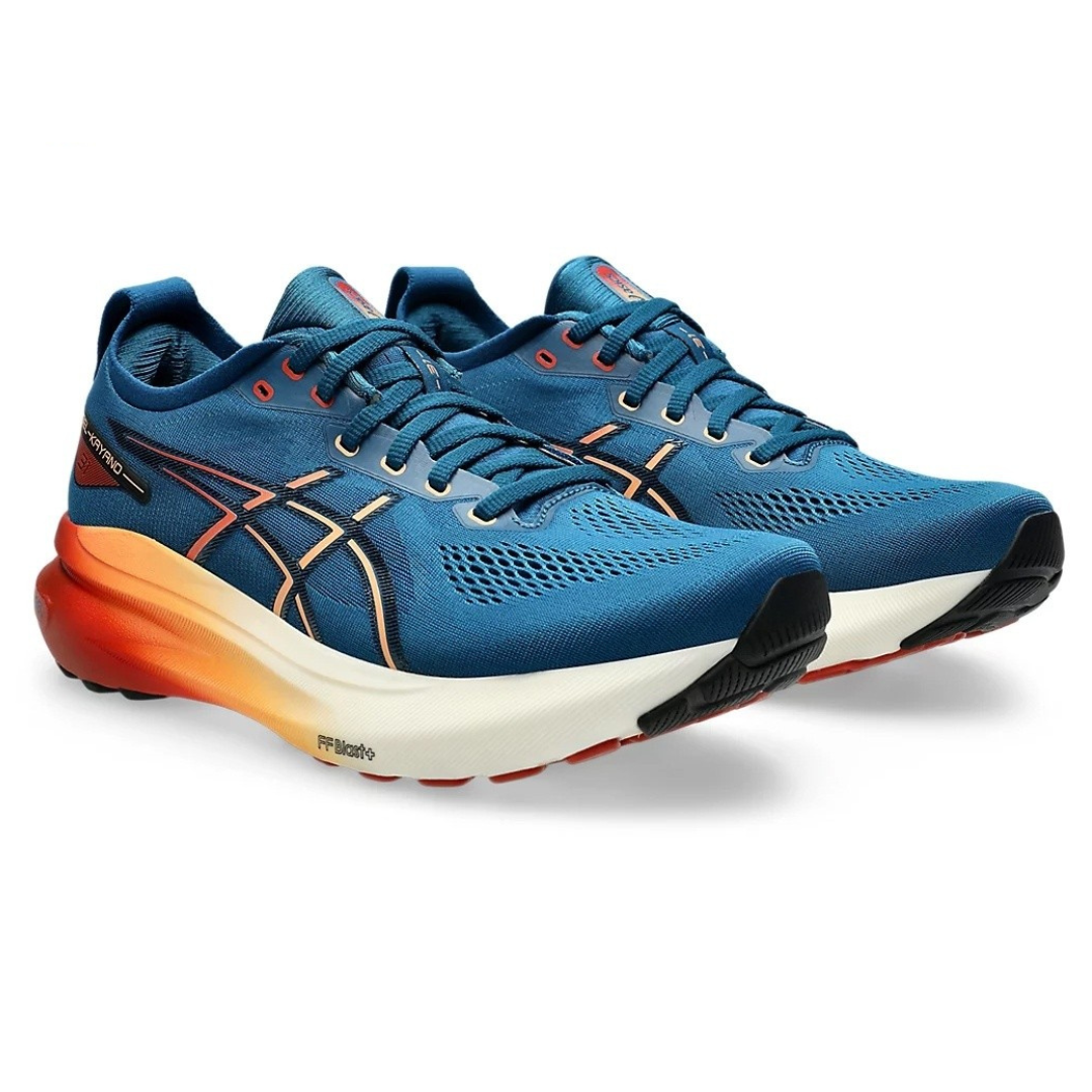 Asics Gel-Kayano 31 Paris -Platinum - Azul Marinho com Vermelho