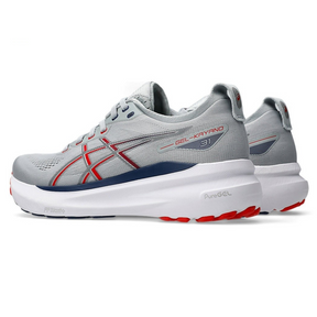 Asics Gel-Kayano 31 Cinza com Vermelho e Azul Marinho