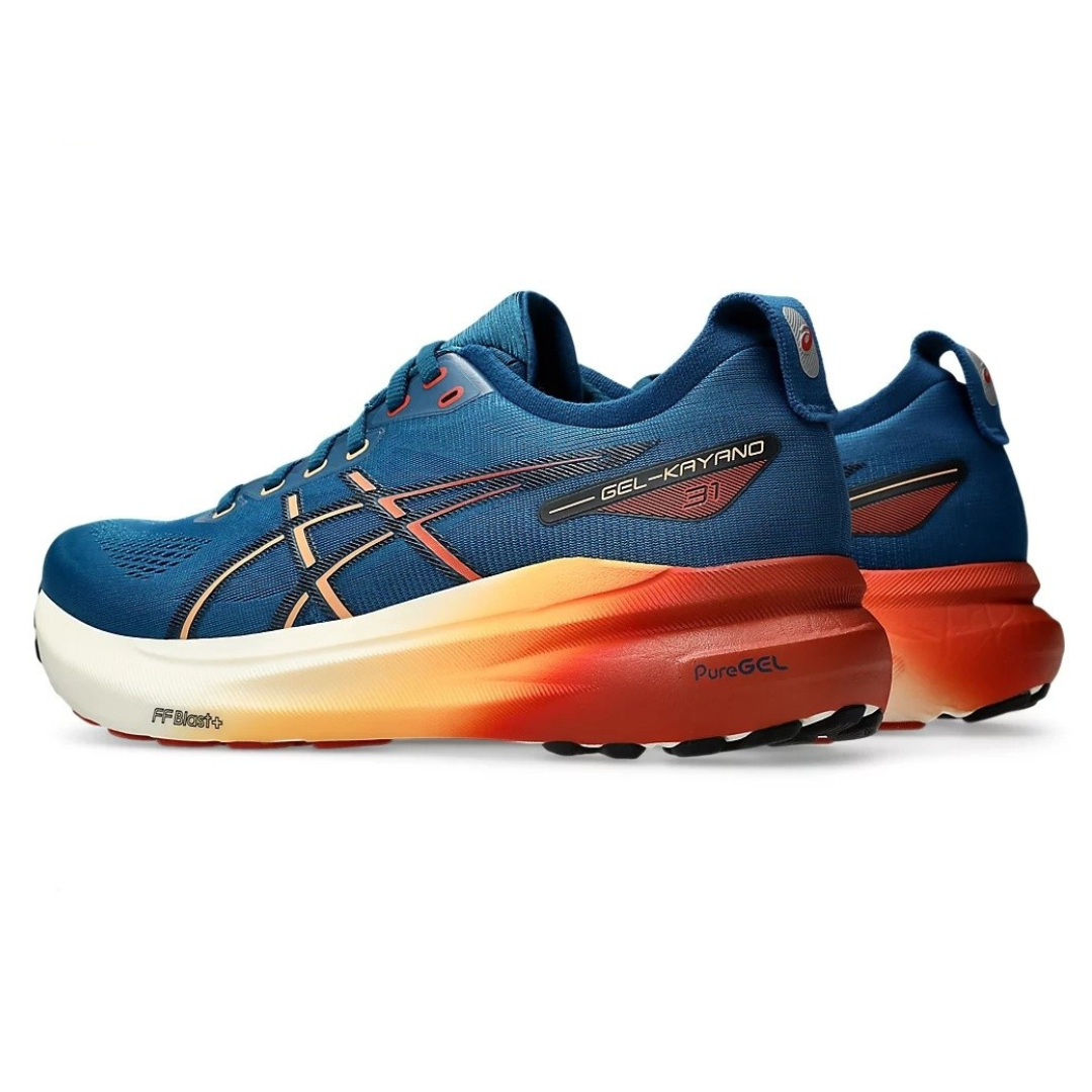 Asics Gel-Kayano 31 Paris -Platinum - Azul Marinho com Vermelho