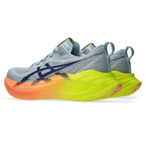 Asics Superblast 2 Paris - Unissex - Cinza com Verde e Laranja