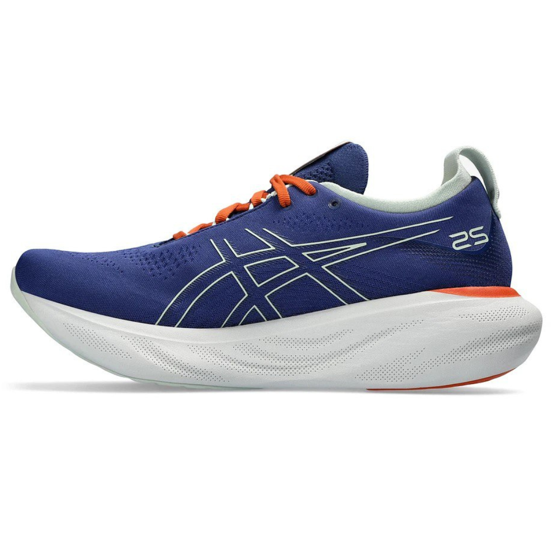 Asics Gel - Nimbus™ 25 Azul Marinho com Laranja e Branco