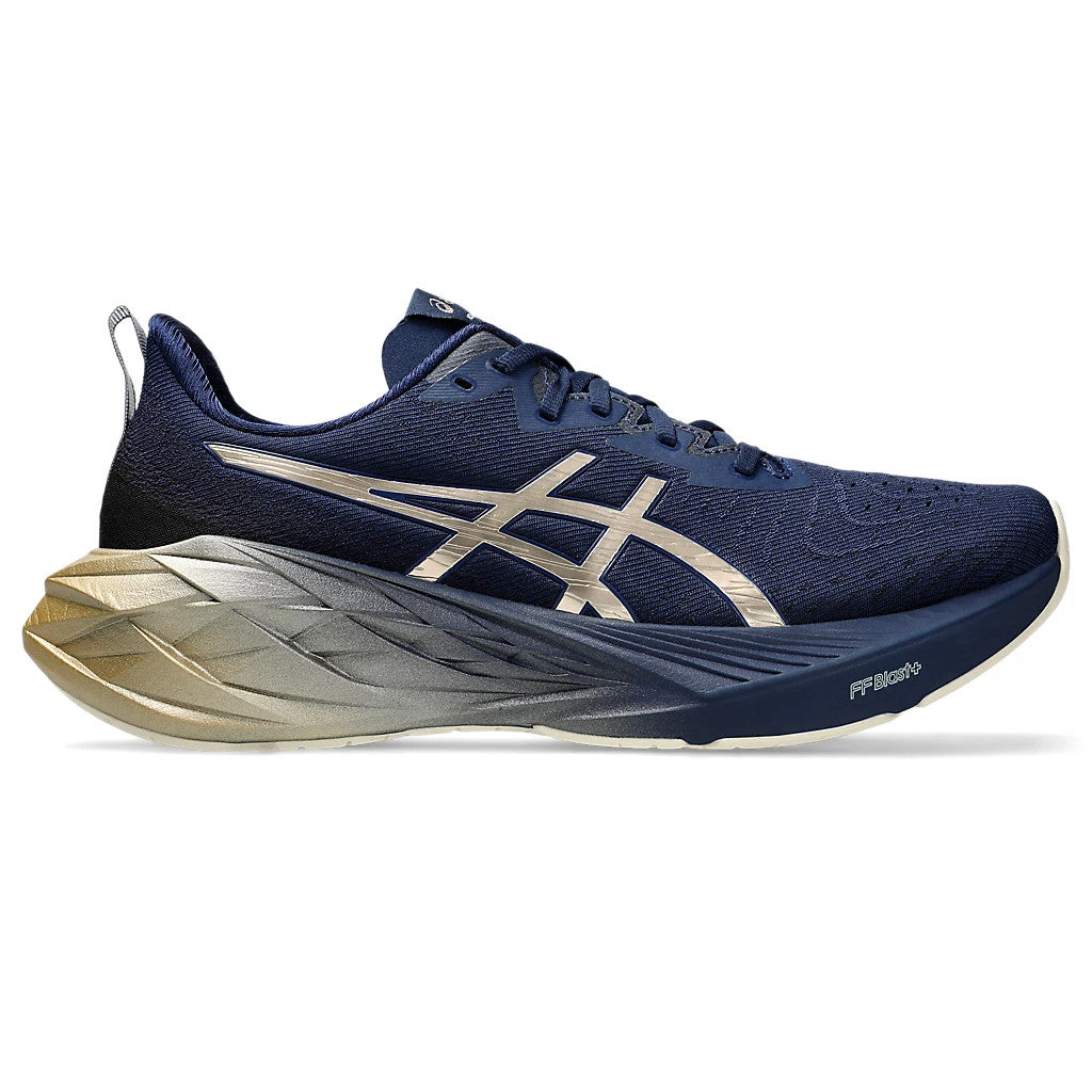 Asics NovaBlast™ 4 Platinum Azul Marinho Dourado