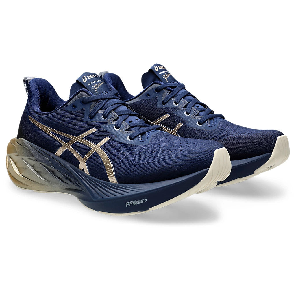 Asics NovaBlast™ 4 Platinum Azul Marinho Dourado