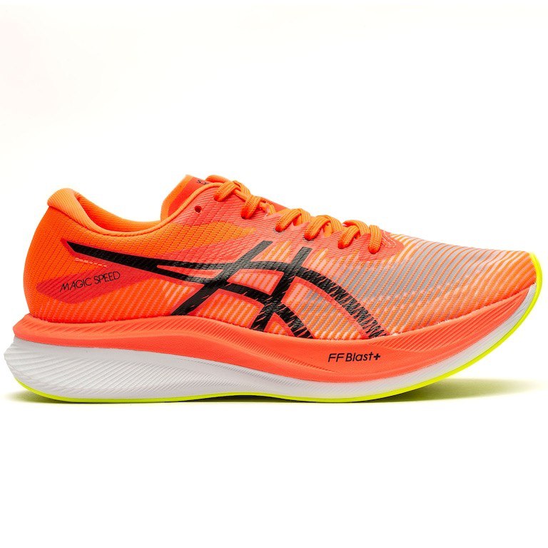 Asics Magic Speed 3 - Vermelho com Branco e Amarelo