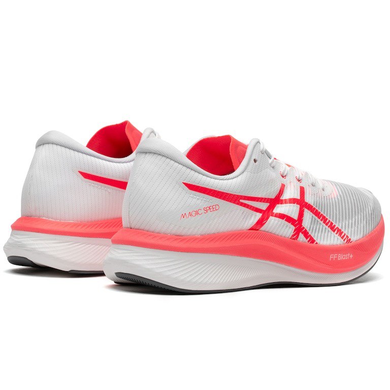 Asics Magic Speed 3 - Branco com Vermelho