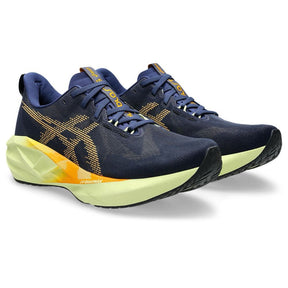 Asics NovaBlast 5 - Azul Marinho com Verde e Laranja